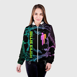 Куртка с капюшоном женская BILLIE EILISH, цвет: 3D-белый — фото 2