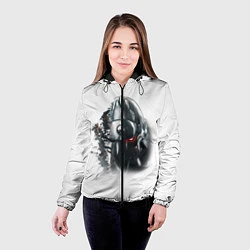 Куртка с капюшоном женская Стальной алхимик, цвет: 3D-черный — фото 2