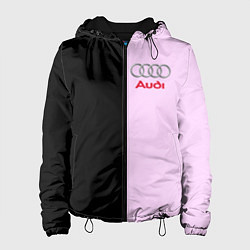 Куртка с капюшоном женская AUDI, цвет: 3D-черный