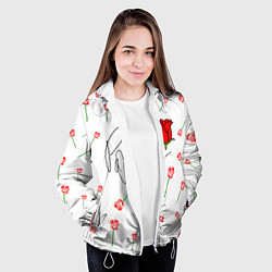 Куртка с капюшоном женская Payton Moormeier: White Style, цвет: 3D-белый — фото 2