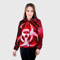 Куртка с капюшоном женская Plague Inc LB Oko, цвет: 3D-черный — фото 2