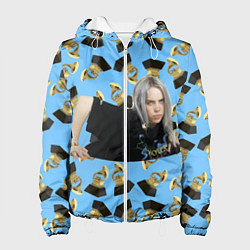 Куртка с капюшоном женская Billie Eilish Grammy, цвет: 3D-белый