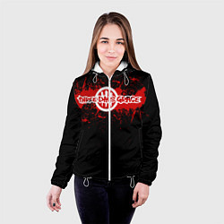 Куртка с капюшоном женская Three days grace, цвет: 3D-белый — фото 2