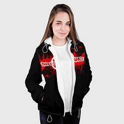 Куртка с капюшоном женская Three days grace, цвет: 3D-белый — фото 2