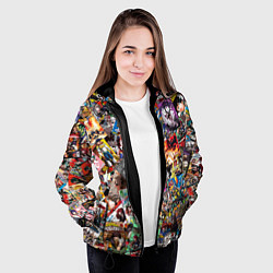 Куртка с капюшоном женская Academia stikerbombing, цвет: 3D-черный — фото 2