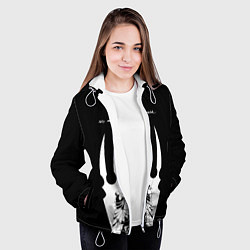 Куртка с капюшоном женская Hollow Knight, цвет: 3D-белый — фото 2