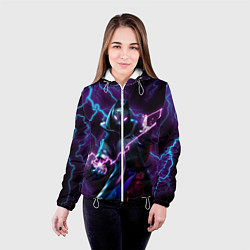 Куртка с капюшоном женская FORTNITE, цвет: 3D-белый — фото 2