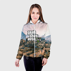 Куртка с капюшоном женская Grand Theft Auto 5, цвет: 3D-белый — фото 2