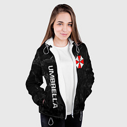 Куртка с капюшоном женская UMBRELLA CORP, цвет: 3D-белый — фото 2