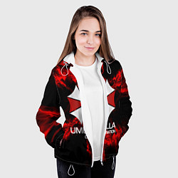 Куртка с капюшоном женская UMBRELLA CORP, цвет: 3D-белый — фото 2