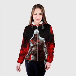 Куртка с капюшоном женская ASSASSINS CREED, цвет: 3D-белый — фото 2
