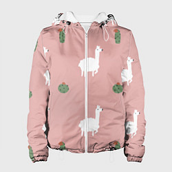 Женская куртка Лама и кактусы