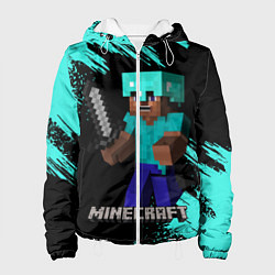 Куртка с капюшоном женская MINECRAFT, цвет: 3D-белый