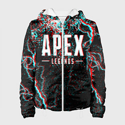Куртка с капюшоном женская APEX LEGENDS GLITCH, цвет: 3D-белый