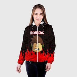Куртка с капюшоном женская ROBLOX, цвет: 3D-белый — фото 2