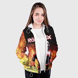Куртка с капюшоном женская ROBLOX, цвет: 3D-белый — фото 2