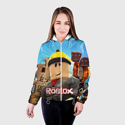 Куртка с капюшоном женская ROBLOX, цвет: 3D-белый — фото 2