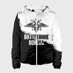 Куртка с капюшоном женская Внутренние Войска, цвет: 3D-белый