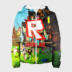 Куртка с капюшоном женская ROBLOX, цвет: 3D-белый