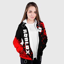 Куртка с капюшоном женская ROBLOX, цвет: 3D-белый — фото 2