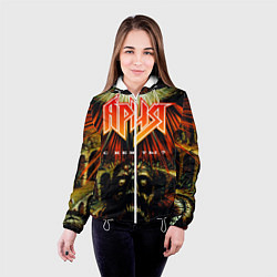 Куртка с капюшоном женская Ария, цвет: 3D-белый — фото 2