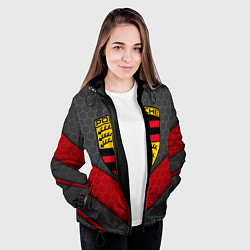 Куртка с капюшоном женская PORSCHE, цвет: 3D-черный — фото 2