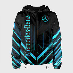 Куртка с капюшоном женская Mercedes-Benz, цвет: 3D-черный