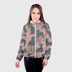 Куртка с капюшоном женская Doggy style, цвет: 3D-белый — фото 2