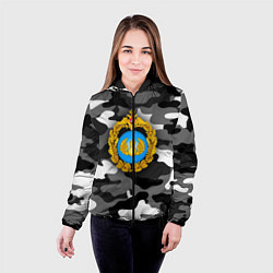 Куртка с капюшоном женская ВДВ, цвет: 3D-черный — фото 2