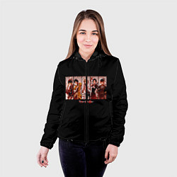 Куртка с капюшоном женская Великий из бродячих псов, цвет: 3D-черный — фото 2