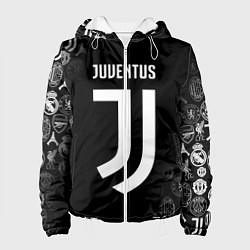 Куртка с капюшоном женская JUVENTUS, цвет: 3D-белый
