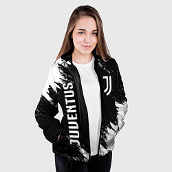 Куртка с капюшоном женская JUVENTUS, цвет: 3D-черный — фото 2
