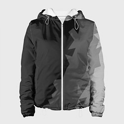 Куртка с капюшоном женская Dark abstraction, цвет: 3D-белый