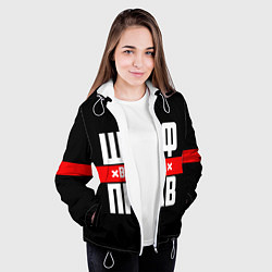 Куртка с капюшоном женская Шеф всегда прав, цвет: 3D-белый — фото 2