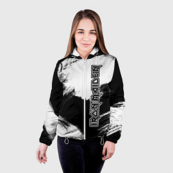 Куртка с капюшоном женская Iron Maiden, цвет: 3D-белый — фото 2