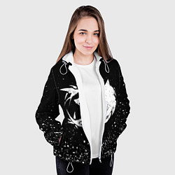 Куртка с капюшоном женская ВЕДЬМАК, цвет: 3D-белый — фото 2