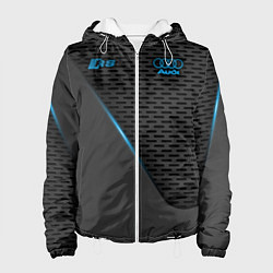 Куртка с капюшоном женская Audi RS, цвет: 3D-белый