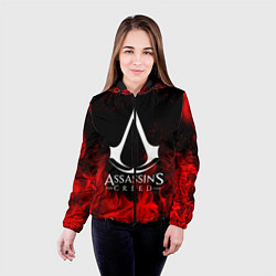 Куртка с капюшоном женская ASSASSINS CREED, цвет: 3D-черный — фото 2