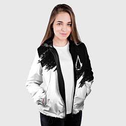 Куртка с капюшоном женская ASSASSINS CREED, цвет: 3D-черный — фото 2