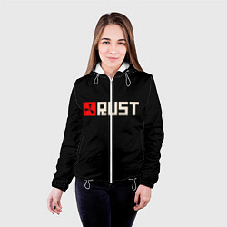 Куртка с капюшоном женская RUST, цвет: 3D-белый — фото 2
