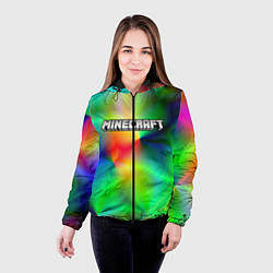 Куртка с капюшоном женская MINECRAFT, цвет: 3D-черный — фото 2