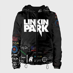 Куртка с капюшоном женская LINKIN PARK, цвет: 3D-черный