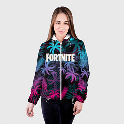 Куртка с капюшоном женская FORTNITE, цвет: 3D-белый — фото 2