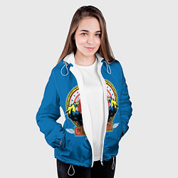 Куртка с капюшоном женская MY HERO ACADEMIA руки базуки, цвет: 3D-белый — фото 2