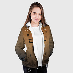 Куртка с капюшоном женская HALF-LIFE, цвет: 3D-белый — фото 2