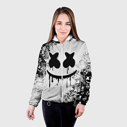 Куртка с капюшоном женская Marshmello, цвет: 3D-белый — фото 2
