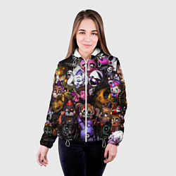 Куртка с капюшоном женская Five Nights At Freddy's, цвет: 3D-белый — фото 2