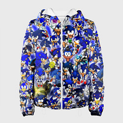 Куртка с капюшоном женская All of Sonic, цвет: 3D-белый