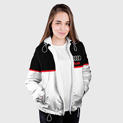 Куртка с капюшоном женская AUDI SPORT, цвет: 3D-белый — фото 2