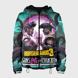 Куртка с капюшоном женская Borderlands 3, цвет: 3D-черный